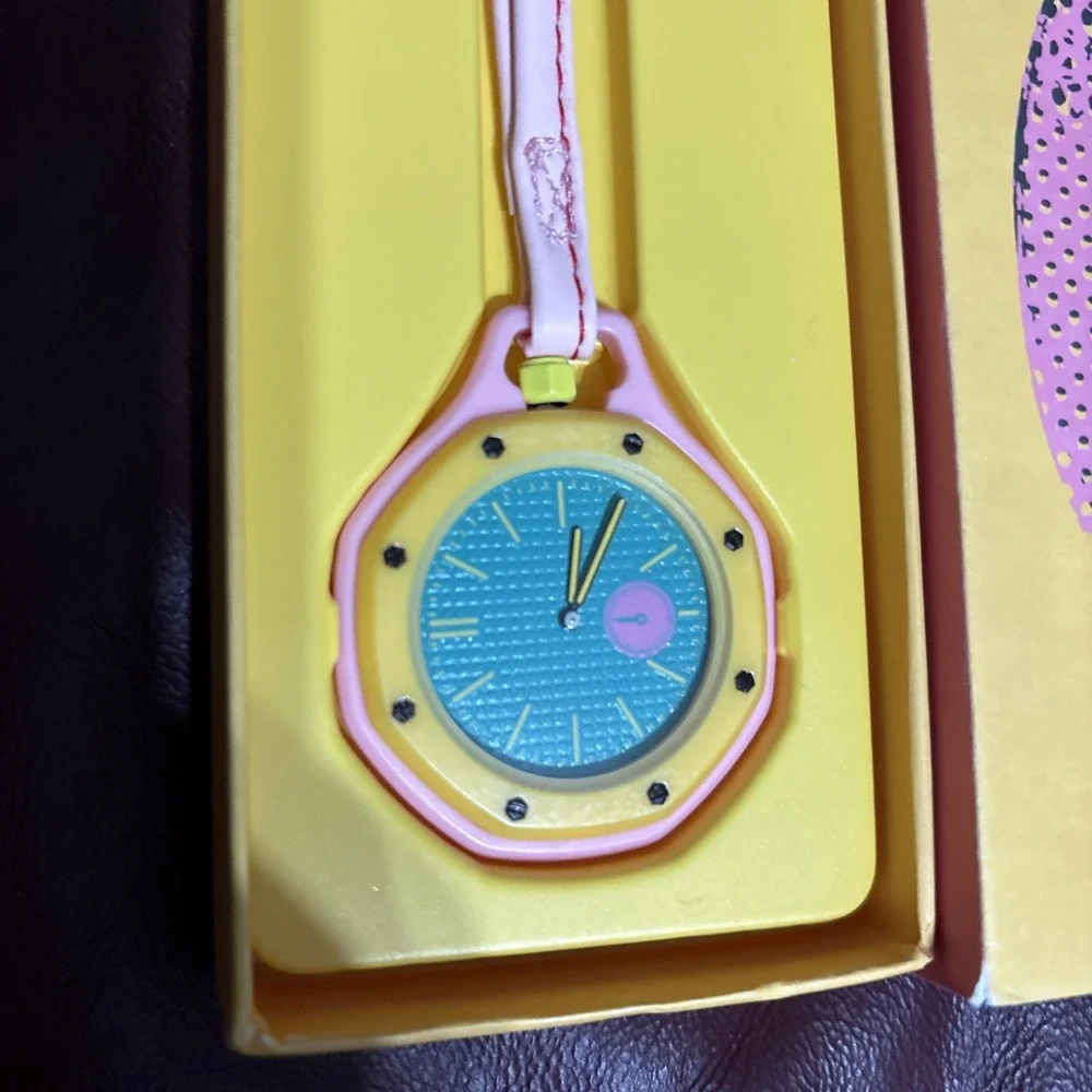 Lot Of 2 REGAL POP Pocket Watch Quartz Style Fashion Accessory Pink  Wristlet